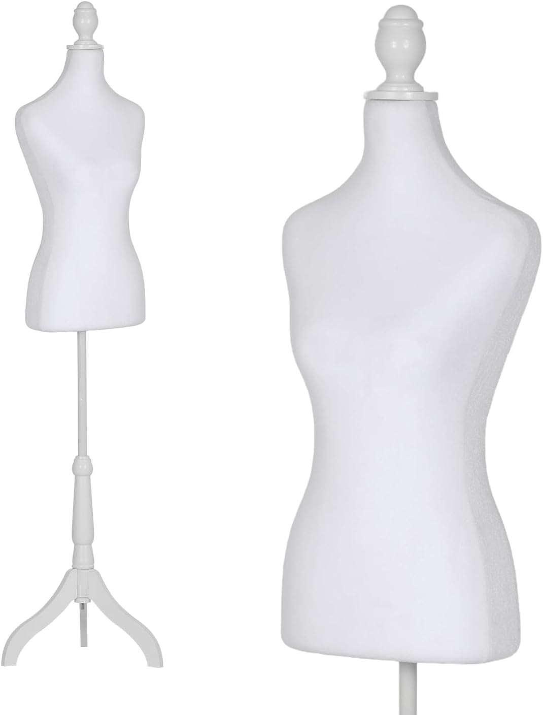 Mannequin Female Mannequin Torso Dress Form 50"-63" for Display
