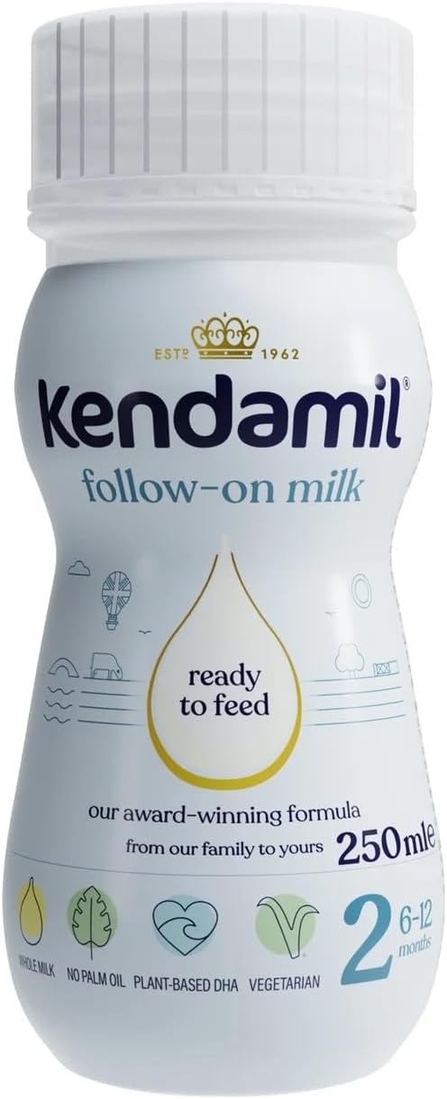 Kendamil Follow On Baby Milk Ready To Use Liquid Formula, 6-12 Months, 250 Ml, (Pack Of 18)