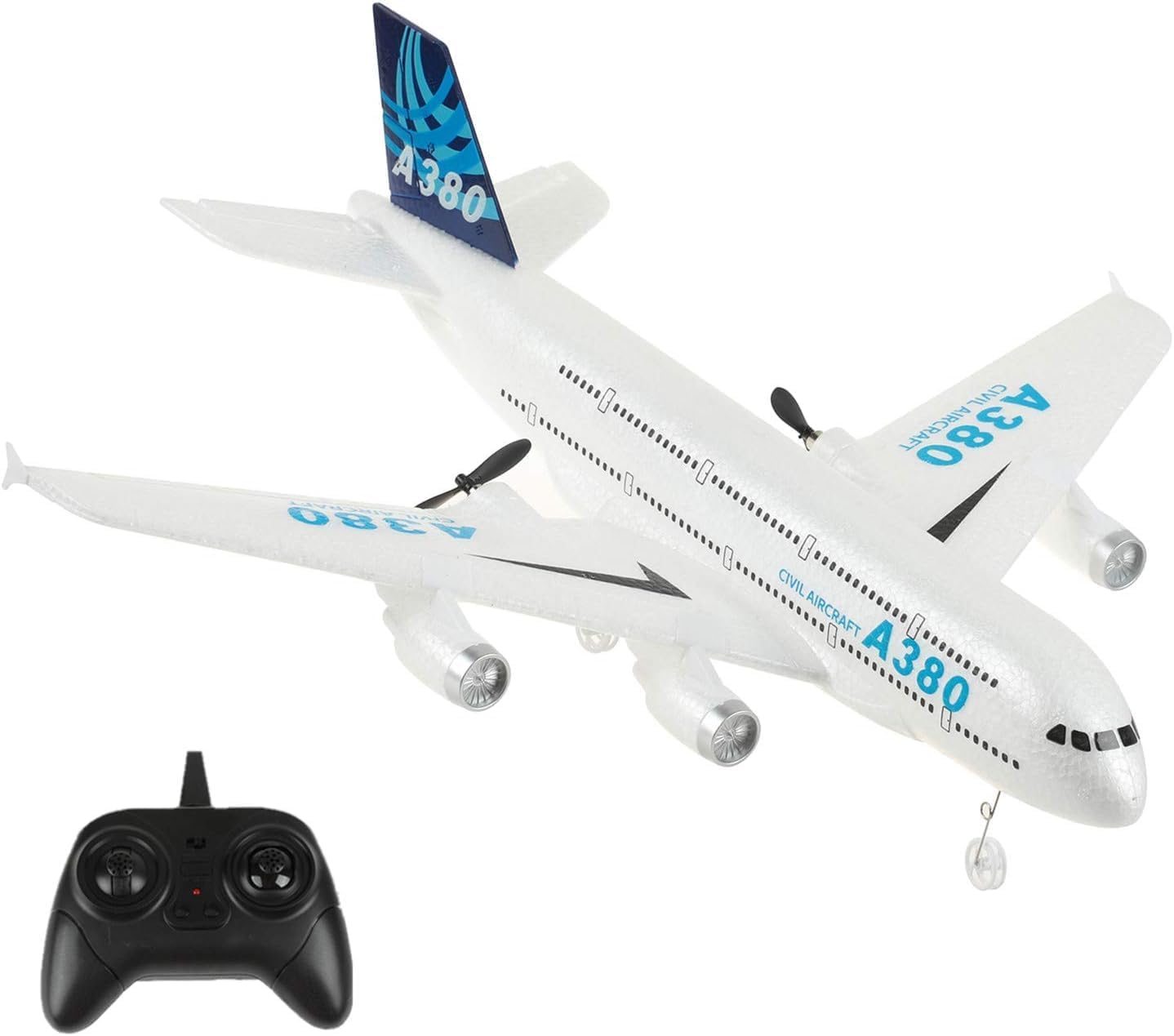 RC Plane,Airbus A380 Remote Control Airplane Ready to Fly, 2 Channels RC Airplane,Remote Control Plane for Kids Boys Children Adults Beginners