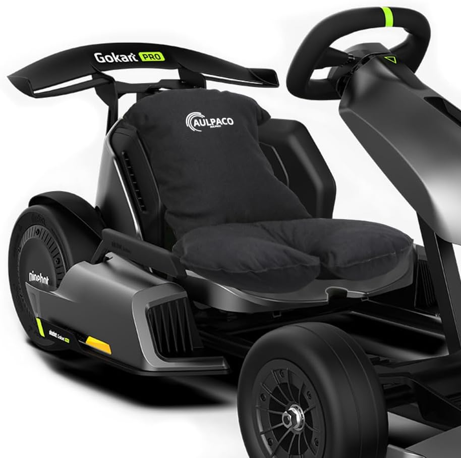 Comfortable Backrest Seat Cushion for Segway Ninebot Gokart Karting Accessories（It's just a Cushion, not a go Kart）