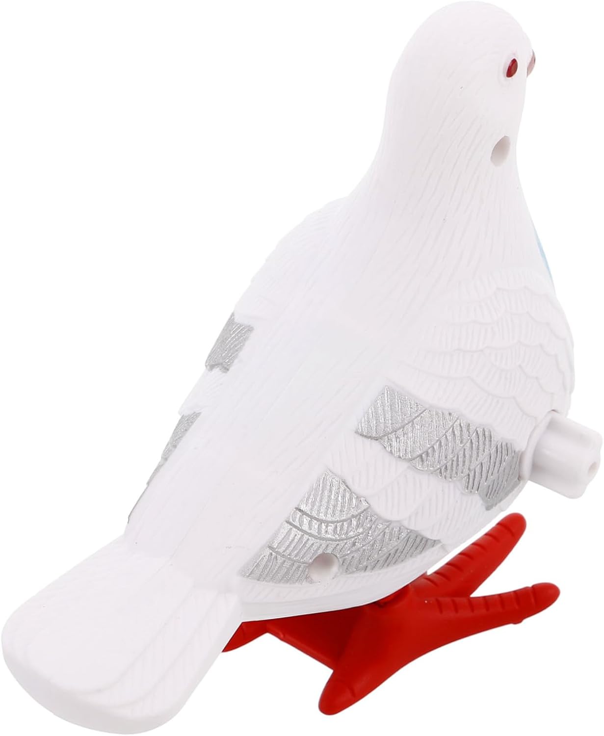 Milisten Wind Up Pigeon Cute Clockwork Bird with Realistic Hopping Motion for Easter Fillers Birthday Party Favors Engaging Hand Eye Coordination Play for White