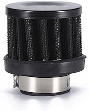 25mm Air Intake Filter with 1 Inch Clamp on Breather, Universal Car Air Intake Filter 1" Inlet - Black