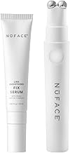 NuFACE FIX Line Smoothing Starter Kit - FDA Cleared FIX Microcurrent Device + Serum Activator for On-The-Go Treatment of Forehead Lines, Crow's Feet, Under Eyes, Smile Lines & Fuller-Looking Lips