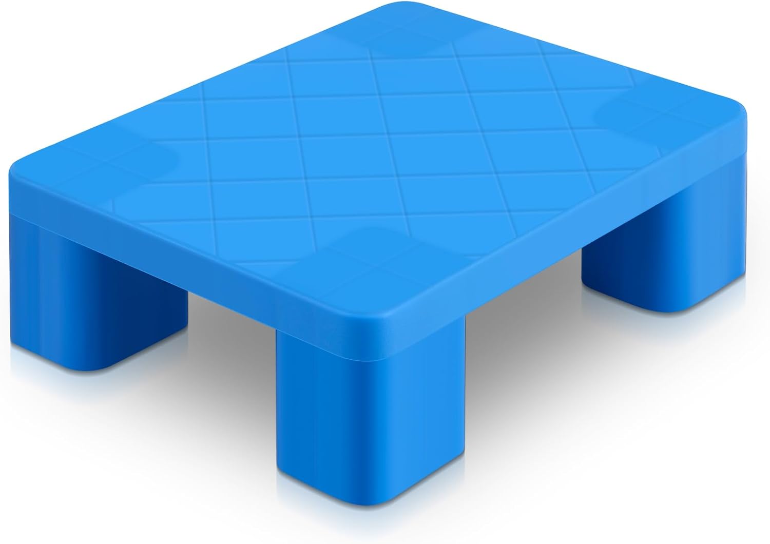 1 Pcs Plastic Pallet Waterproof Storage Pad Lightweight Wear Resistant Basement Pallet for Cargo Cartons Oil Drums Racks Outdoor Grid Indoor Floor Supermarket (15.8 x 11.8 x 4.7 Inch)