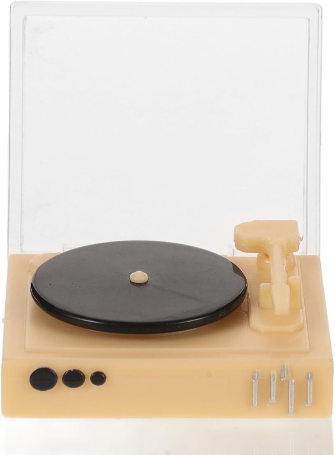 Zerodeko Mini Retro Record Player, Simulation Miniature Record Player, Dollhouse Vintage CD Player Model, Dollhouse Phonograph Furniture Accessories Photo Props