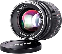 50mm F1.4 Manual Focus Prime Lens for Fujifilm XF-Mount Mirrorless Cameras - APS-C MF Large Aperture Standard Fixed Lens, Fit for XT5, XT4, XT30, XPRO3/2, XT200, XS-10, XA7, XE4/2, XH1/2