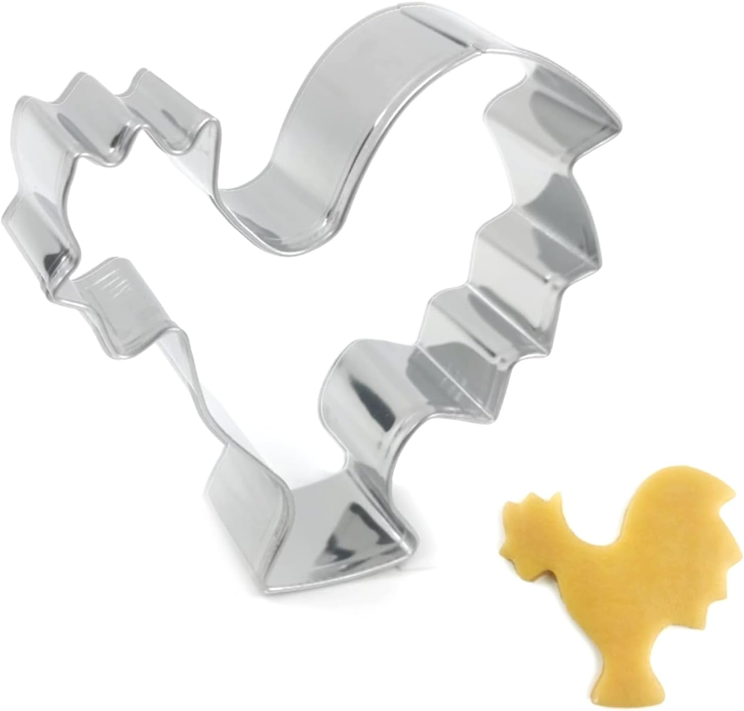 NIIIYTYB Chicken Cookie Cutter Set Premium Stainless Steel Farm Rooster Animal Shapes Coop Cutters Dishwasher Safe Ideal for Baking Kits and Cookie Making for Animal Lovers
