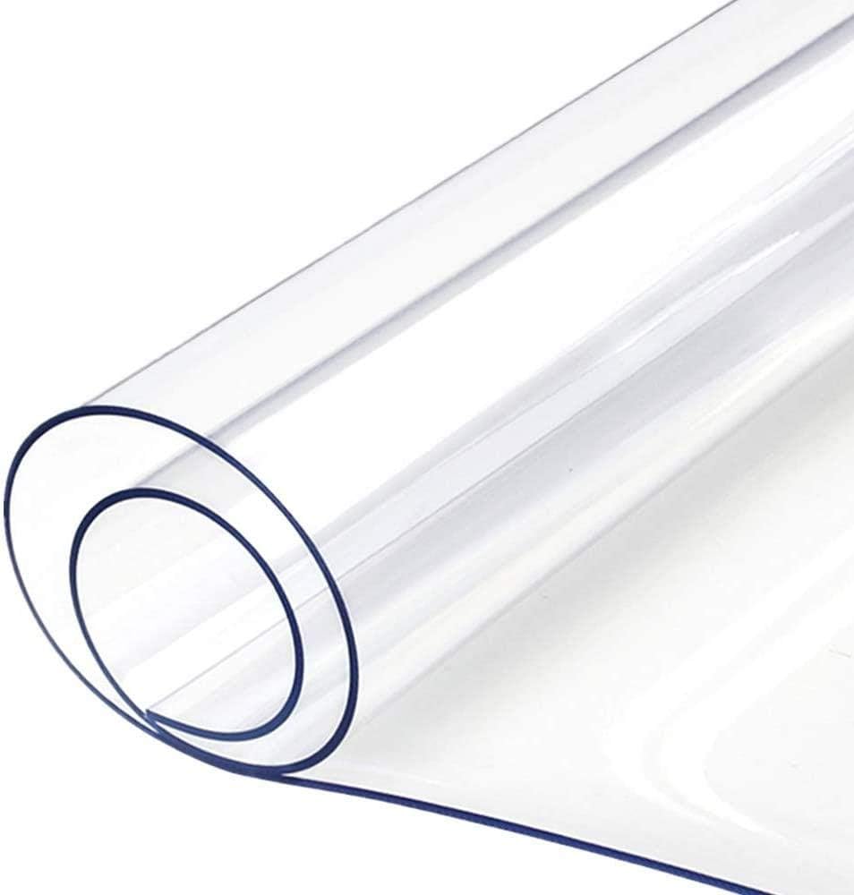 I Want Fabric 0.75mm Thick Clear Flexible Plastic Sheet UV FR Resistant Window Canopy Table Protector PVC Sheeting Material - by The Metre