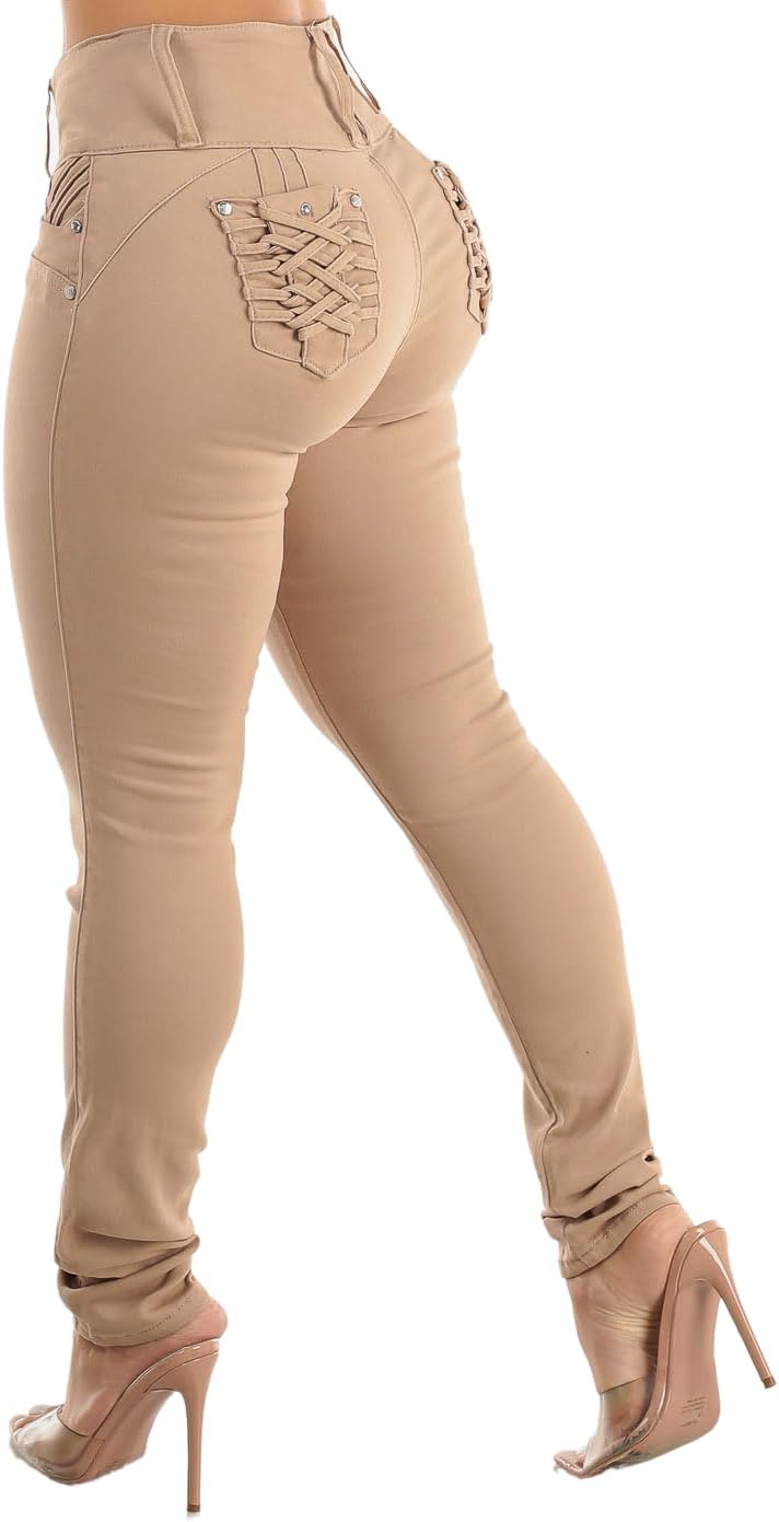 Butt Lifting Jeans for Women - High Waisted Skinny Levanta Cola Stretch Jeans