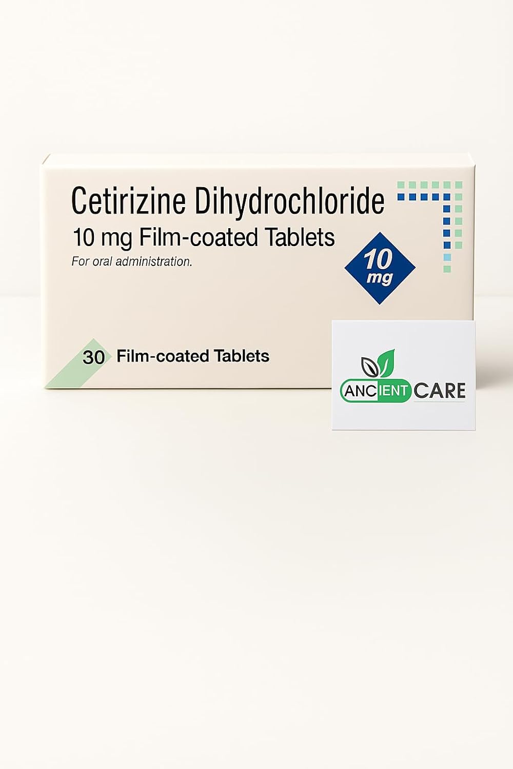 Cetirizine Dihydrochloride 10mg Film-Coated 30 Tablets - Hayfever & Allergy Relief, Pet & Dust Allergies, Hives – One Tablet a Day – 24 Hours Relief from Allergy Symptoms Like Runny- Blocked Nose