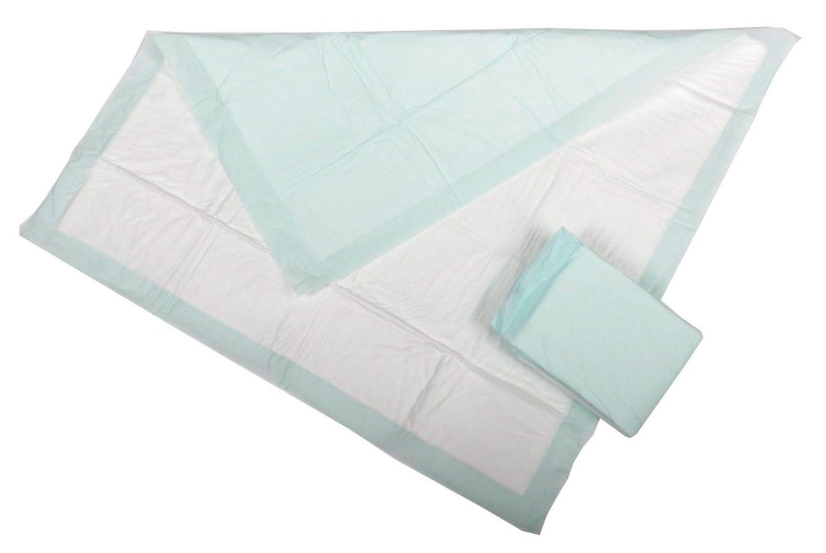 Medline Deluxe Fluff & Disposable Polymer Filled Underpads, Non-Quilted, Superior Protection for Changing Tables, Pet Training & Surfaces, Heavy Absorbency, 30x30 Inches, 100 Count (10 Packs of 10)
