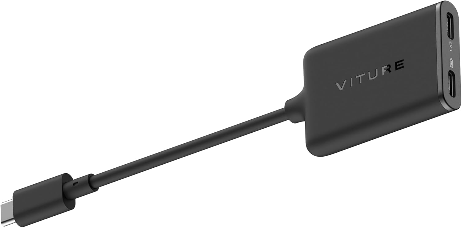VITURE USB- C XR Charging Adapter for USB-C iPhone, Enabling Multi-Screen, Enhanced 3DoF, Spatial 3D, VR Video Features, Fits iPhone 16/15, Charge and Play for Other Devices