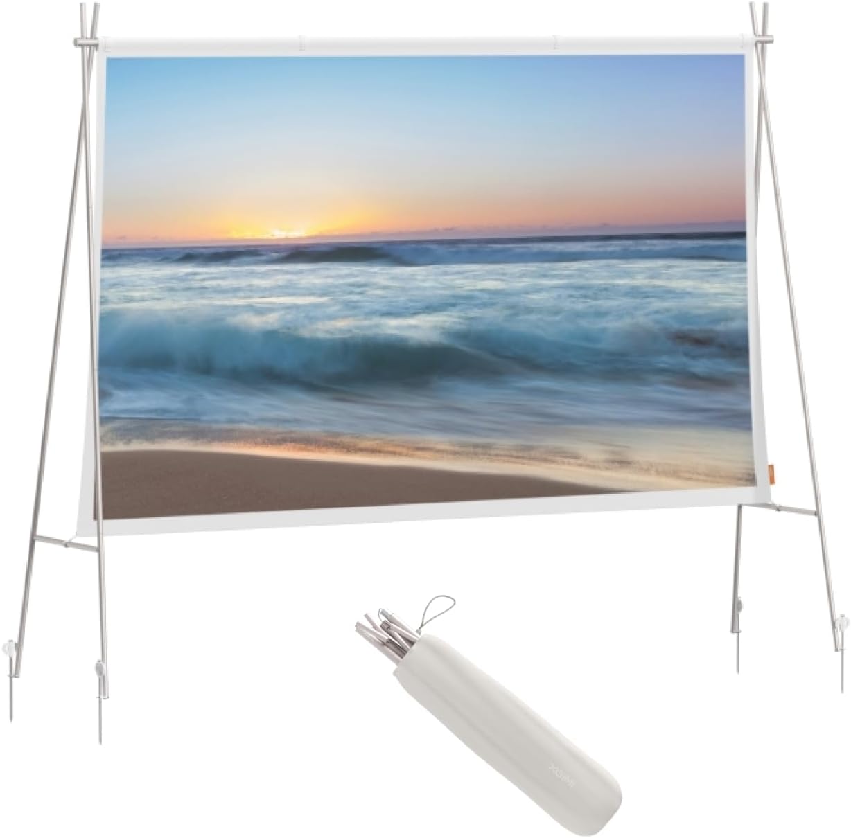 XGIMI 2025 New Outdoor Portable Projector Screen 70" Foldable & Lightweight - Camping/Backyard Compatible with MoGo/Horizon/Elfin/Halo Series Long Throw Projector | HD/4K HDR10+ | Travel Movie Screen