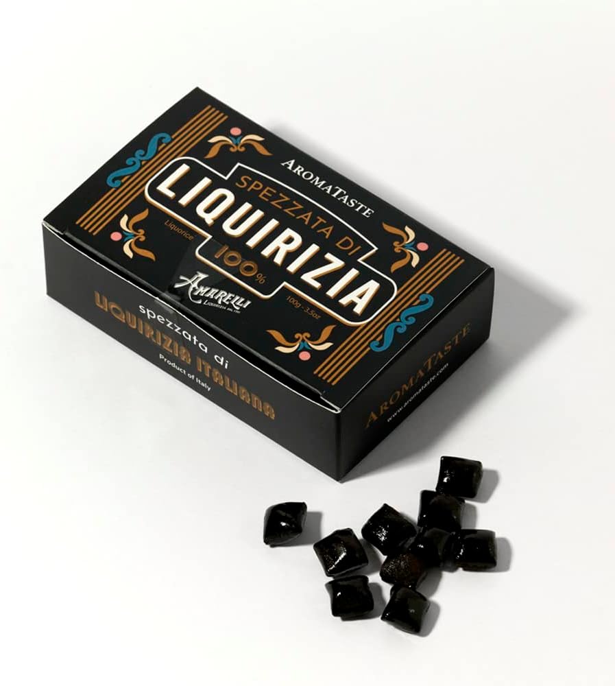 100% Black Pure Liquorice in Hard Pieces | 100g