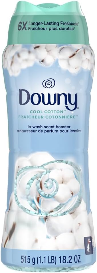 Downy In-Wash Laundry Scent Booster Beads, Cool Cotton, 18.2 oz