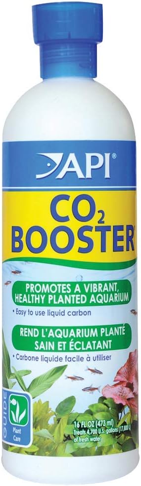 API Co2 Booster Freshwater Aquarium Plant Treatment 16 oz Bottle, Brown