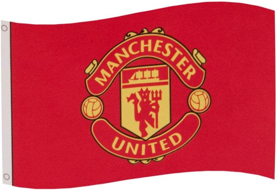 Manchester United Core Crest Flag (One Size) (Red)