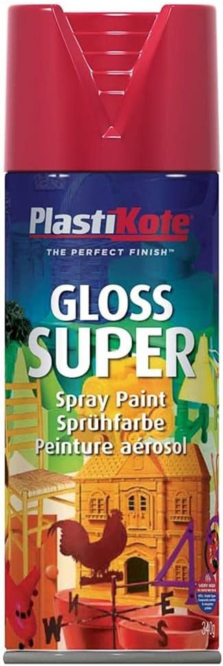 Plasti-Kote 1120 400ml Super Gloss - Bright Red