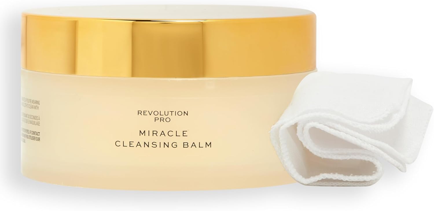 Revolution Pro, Miracle Vegan Collagen Cleansing Balm, Hydrating & Nourising Face Cleanser, Vegan & Cruelty Free, 100ml