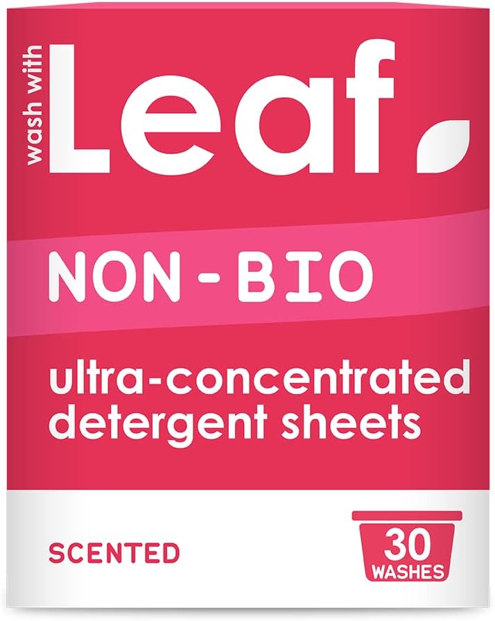 Leaf Laundry Sheets x30 Ultra Concentrated Non-Bio Washing Sheets - Laundry Detergent, Swaps Washing Liquid, Washing Powder, Washing Capsules – Travel Wash