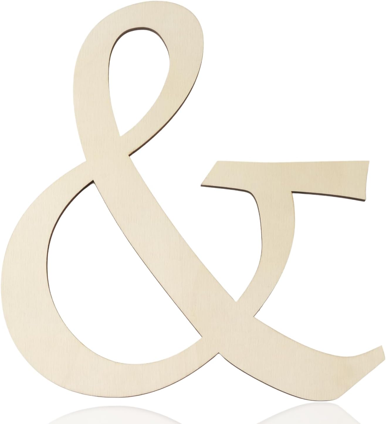 Large Wooden Symbol 12 Inch Paintable Wood Symbol & for Wall Decor, 1/5 Inch Thick Wooden Cutouts and for DIY Crafts Project Unfinished Wood Shape Birthday Wedding Party Home Decoration
