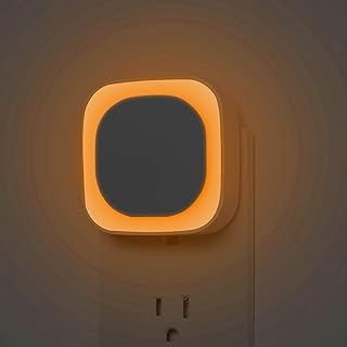 2 Pack Plug in Dimmable Night Light, Auto Dusk to Dawn Sensor, LED Night Light, Soft Glow, Amber Night Light for Bathroom, Hallway, Stairs, Kitchen, Bedroom, Garage