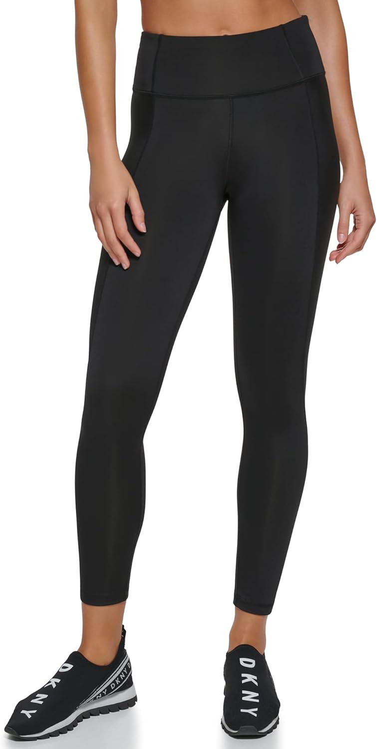 DKNY Women's Sport Tummy Control Workout Yoga Leggings
