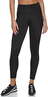 DKNY Women's Sport Tummy Control Workout Yoga Leggings