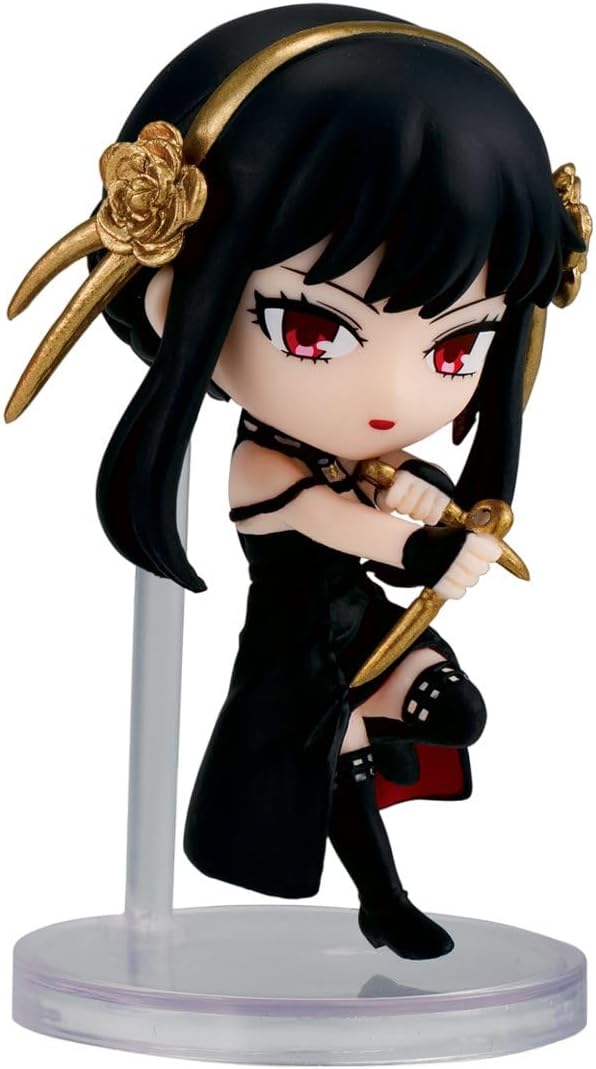 Chibi Masters Bandai Spy Family Yor Forger Anime Figure | 8cm Mini Collectable Anime Toy With Window Box Based On Spy Family Manga And Anime | Anime Figures Make Great Gifts