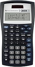Texas Instruments TI-30XIIS Scientific Calculator, Black with Blue Accents