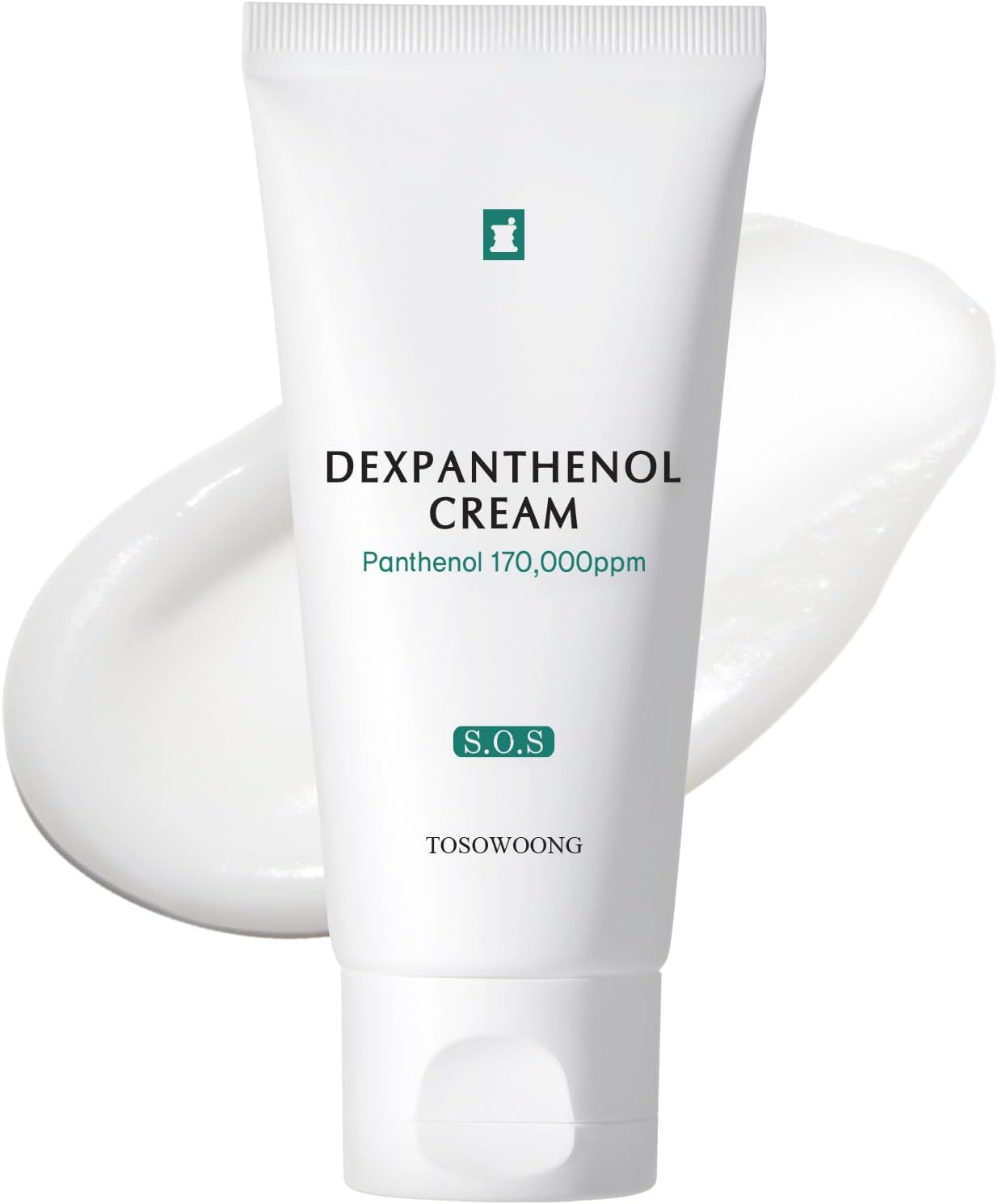 TOSOWOONG Dexpanthenol Cream, 170,000ppm B5 Panthenol, Madecassoside, Centella Asiatica for Skin Barrier Repair, Facial Moisturizer, Soothing, Hydrating, Korean Skincare, 60ml, 2.02 fl. oz.