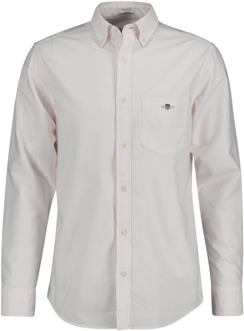 GANT Men's Reg Oxford Banker Stripe Shirt