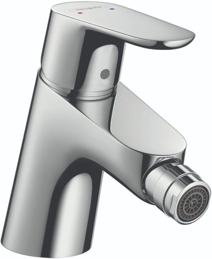 hansgrohe 31920001 Focus 5-inch Tall 1 Bidet Faucet in Chrome,Small