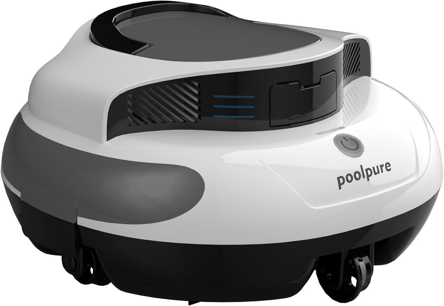 POOLPURE pool robot, 5000mah battery, 120min powerful cleaning, cordless pool vacuum cleaner battery, automatic parking, LED indicators, IPX8 waterproof, ideal for pools 90 m²