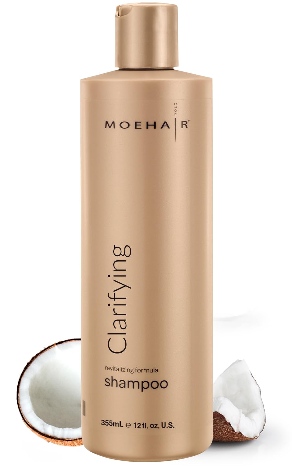 MOEHAIR Clarifying Shampoo | Deep Detox Shampoo | Cleanses Dirt, Dust & Scalp Buildup | Adds Shine | Removes Residues & Improves Scalp Health | Paraben & sulfate-free shampoo (12 Fl. Oz)