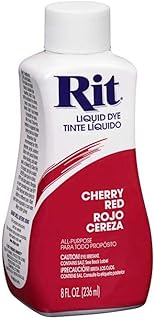 Rit All Purpose Liquid Dye - Cherry Red, 8 oz (Brand: Rit, Compatible Material: Wood, Plastic, Item Type: Fabric-dyes, Color: Cherry Red)