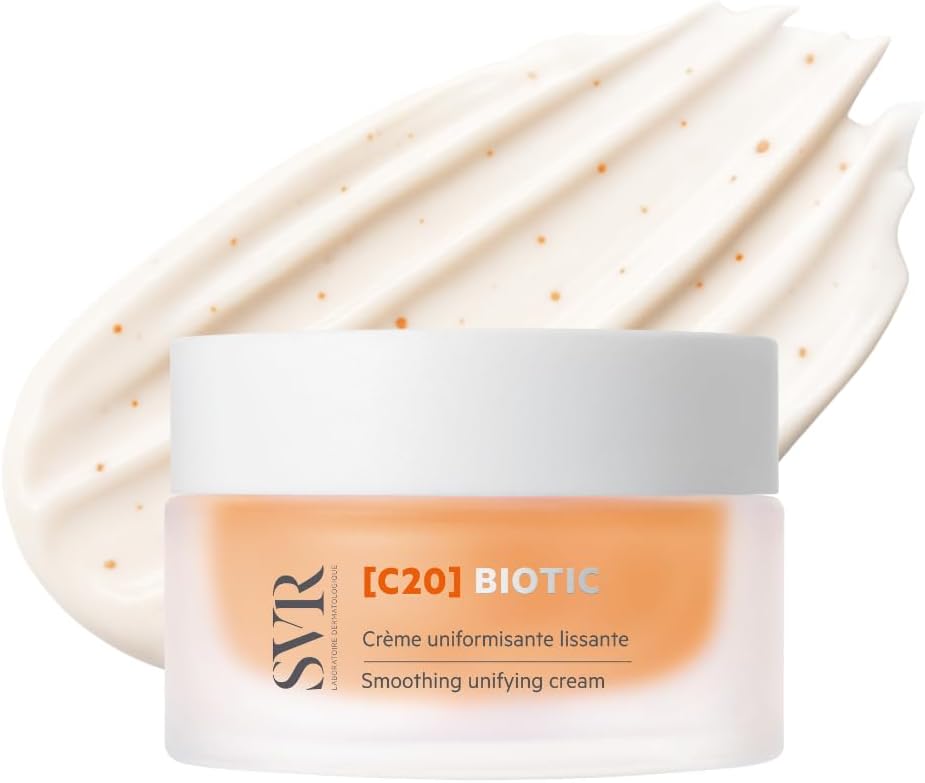 SVR [C20] BIOTIC - Radiance Boosting Face Cream. 20% Vitamin C, Hyaluronic Acid & Probiotic Moisturiser for Dull, Tired Skin – Brightening & Anti-Aging Daily Treatment, 50ml