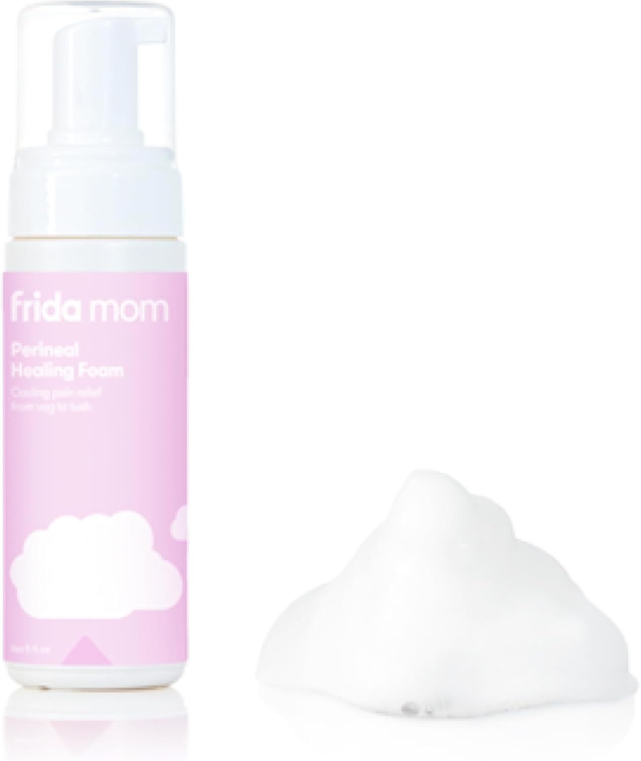 Frida Mom Witch Hazel Perineal Healing Foam for Postpartum Care: Cooling Pain Relief and Hemorrhoid Treatment, 5 Fl Oz