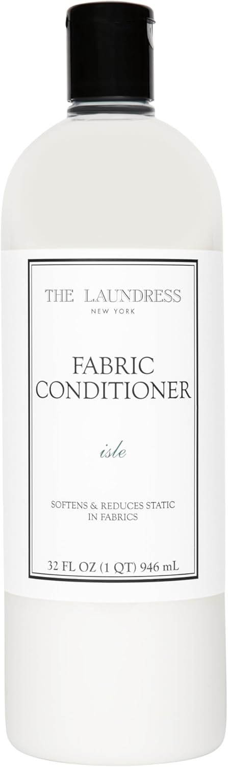 The Laundress Isle Fabric Conditioner, Soften Fabrics, Reduces Static, Concentrated Fabric Softener Liquid, Isle Scent, 32 Fl Oz