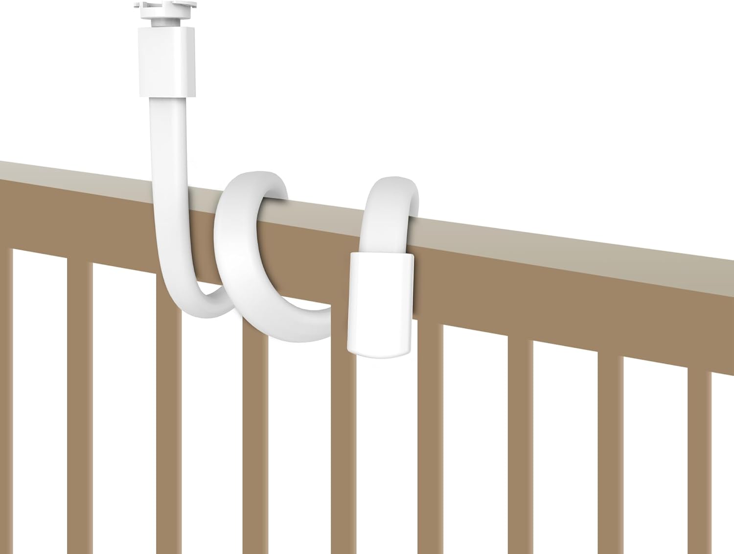 HelloBaby Baby Monitor Mount for HB6550/ Pro/ HB6560/ HB65/ HB6339/ HB40/ HB6081/ HB66/ HB6351, 20 Inch Flexible Arm Bracket, Sturdy Camera Holder Attaches to Crib Cot Shelves, No Tools or Wall Damage