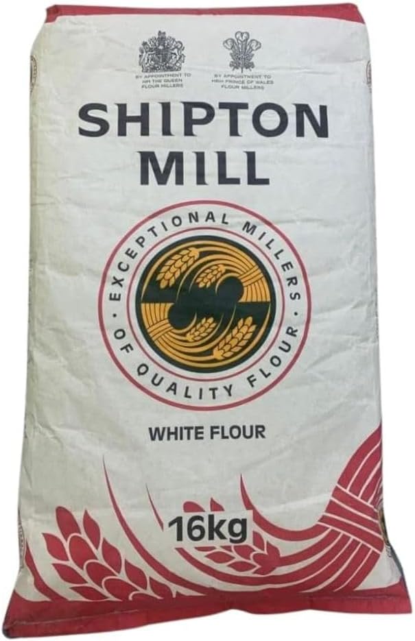 Shipton Mill No.1 High Protein Strong White Bread Flour 16kg - 12% Protein - Blend of UK & Continental Wheat for Artisan Baking, Bread, Pastries, and Home Use (NP)