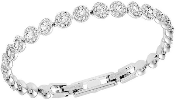 Swarovski Una Angelic Bracelet with White Crystals on a Rhodium Plated Setting