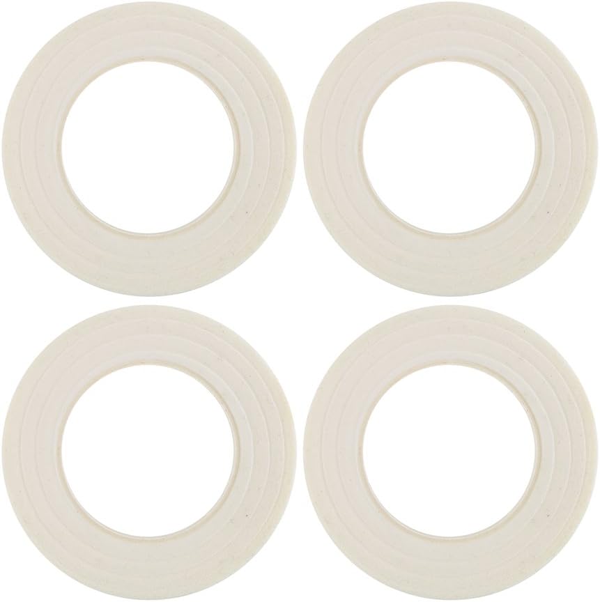 DECORA 1/2" Wide 4 Pieces White Floral Stem Wrap Tapes for Florist Arrangement