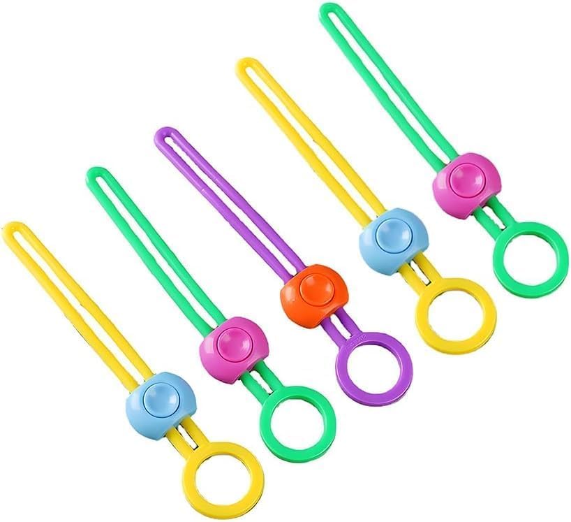 5 Pack Colourful Bag Sealing Clips, Reusable Multi-Purpose Food Bag Clips for Moisture-Proof, Airtight Food Storage and Kitchen Organisation