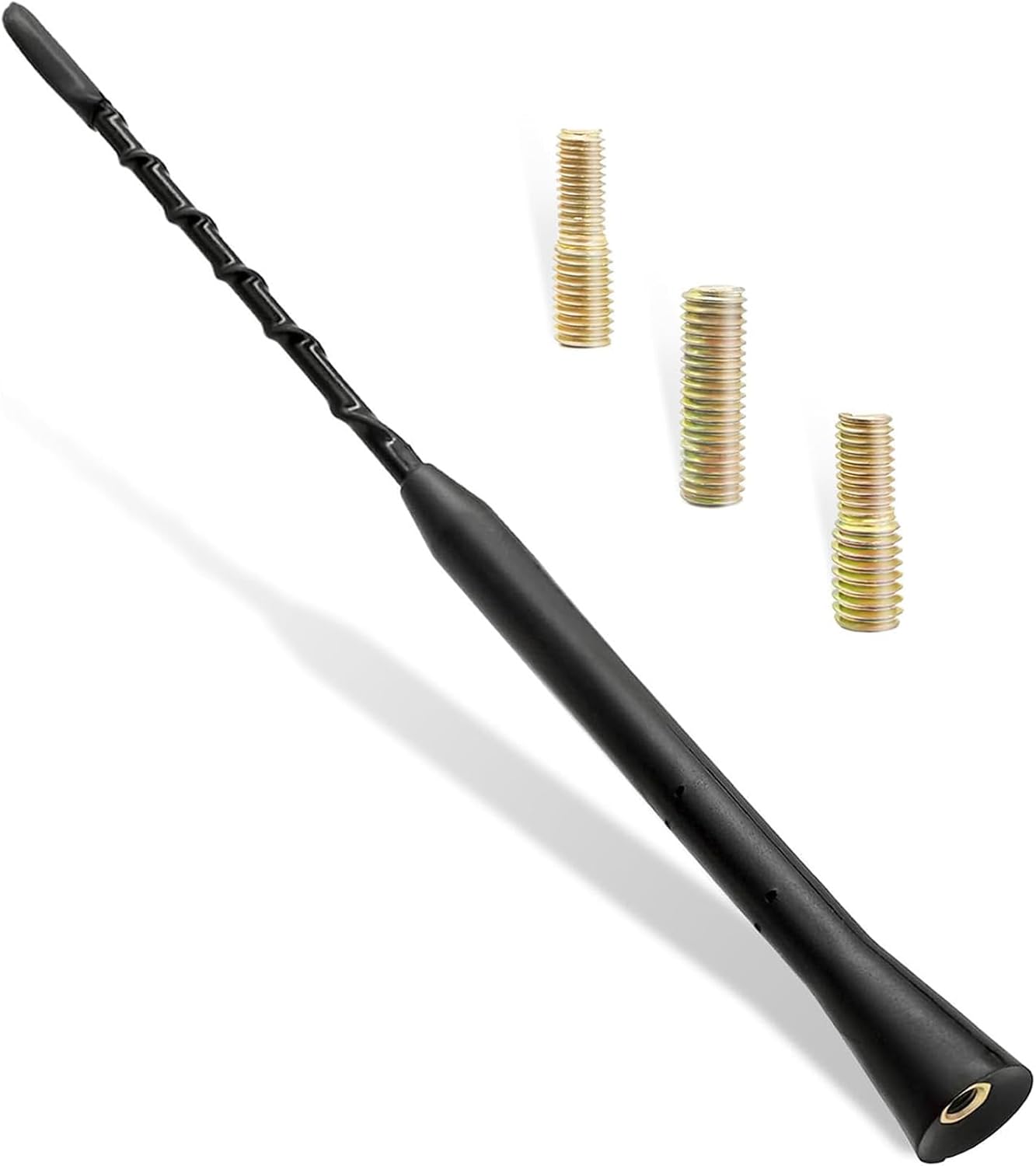 1 Pcs Universal Car Antenna Replacement,AM/FM/DAB Roof Car Radio Aerial Mast Comes With Screws M4 M5 M6,Radio Signal Booster Rod Car Antenna For vehicles(23cm/9 inch Long)