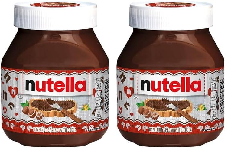 Nutella Chocolate Hazelnut Spread, Perfect Topping for Pancakes, 26.5 oz (Pack of 2)