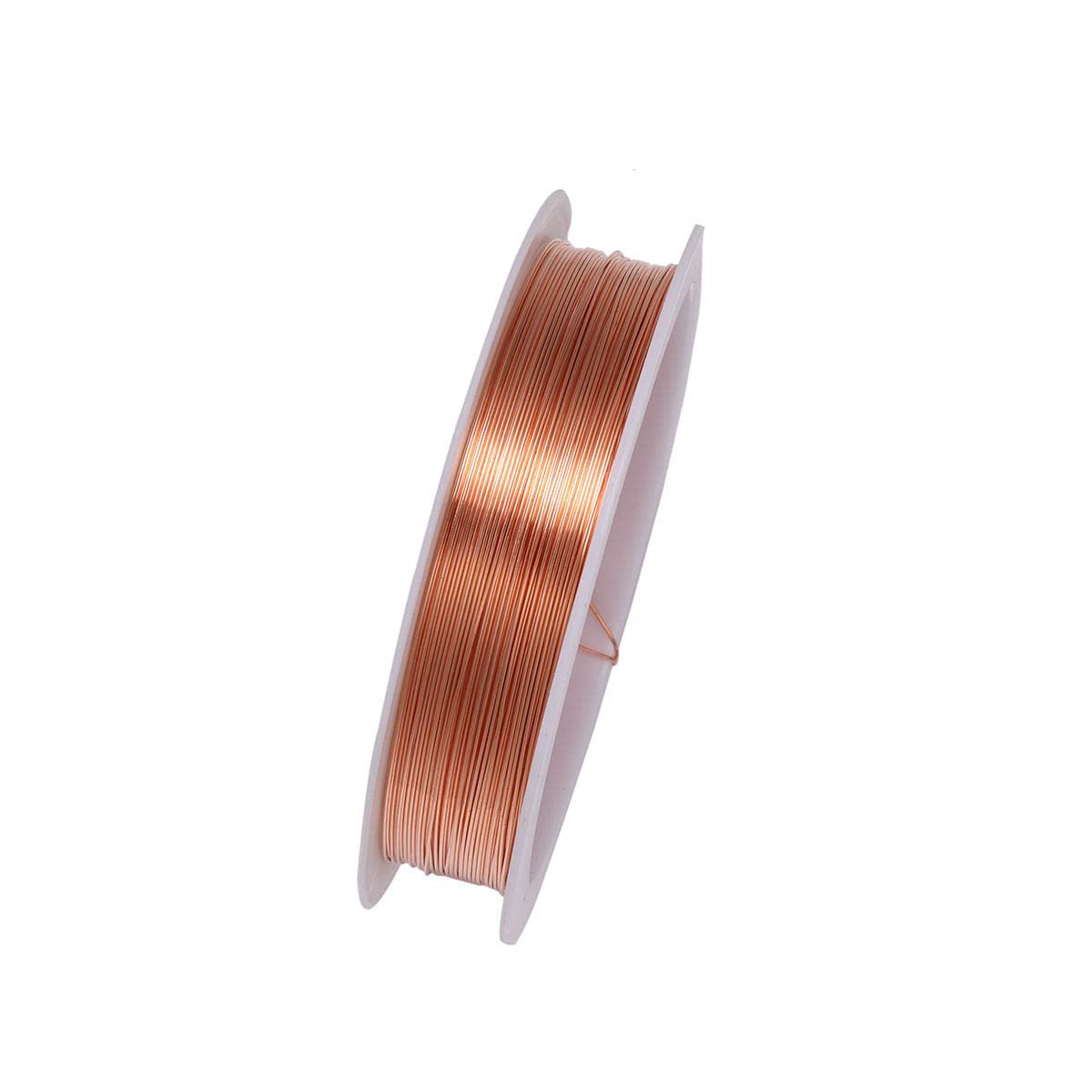SKYPRO 99.5% Pure Copper Wire Round Bare Copper Wire, 0.5mm Jewelry Making Beading Floral Craft Wire (Length 10meters)