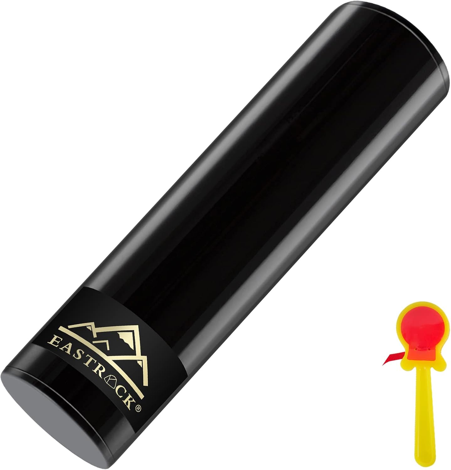 EASTROCK Stainless Steel Cylinder Shaker Percussion Instrument Rhythm Latin Percussion for Professional Band Accompaniment(Black)