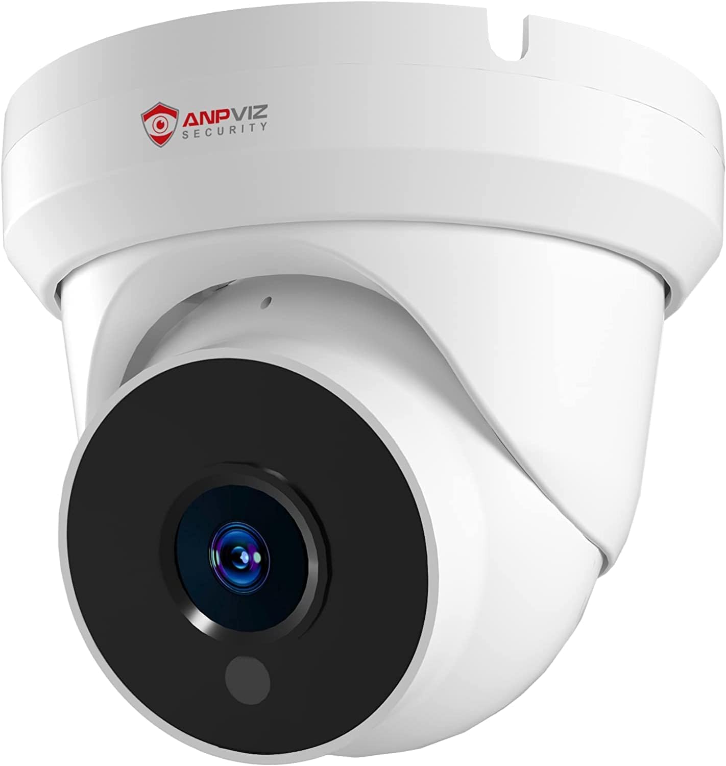Anpviz 4MP PoE IP Turret Camera with Microphone/Audio, IP Security Camera Outdoor Indoor, Motion Detection, Waterproof IP66, 108° Wide Angle 2.8mm Lens, 24/7 Recording, NDAA Compliant (U Series)