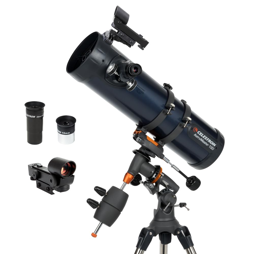 Celestron AstroMaster 130EQ Telescope for Deep-Sky Beginners